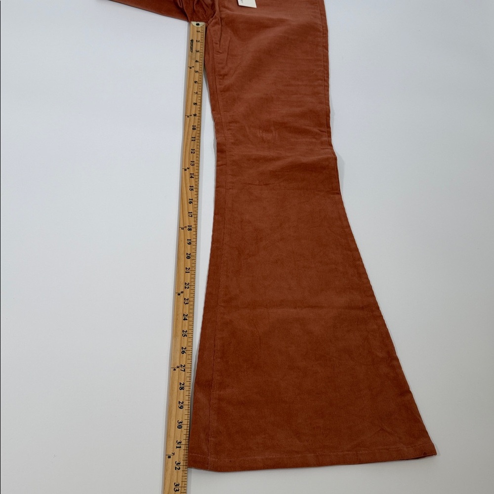 NWT By Together Corduroy Flare Pants Size L Pull On Elastic Waist Boutique Brand - Picture 9 of 10